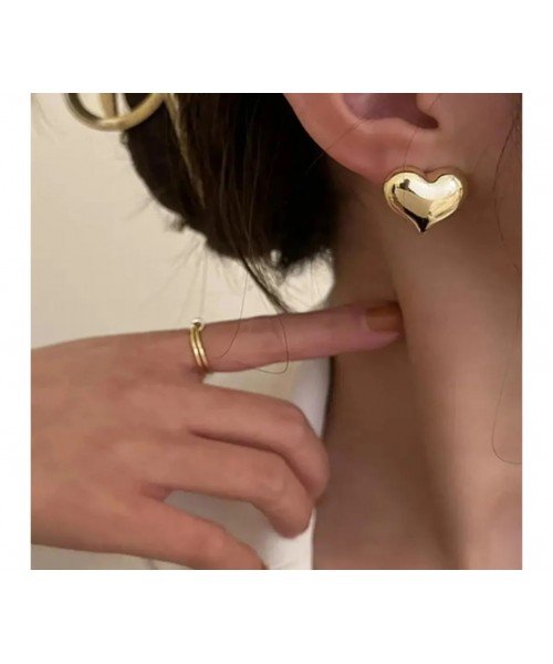 Kalp Gold Renk Küpe Kalp Gold Renk Küpe