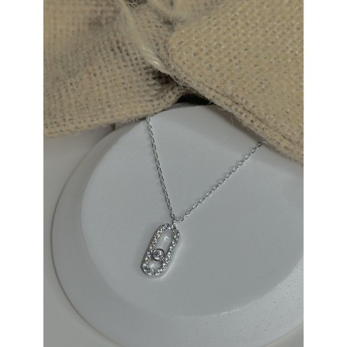 Silver Renk Trend Kolye Silver Renk Trend Kolye