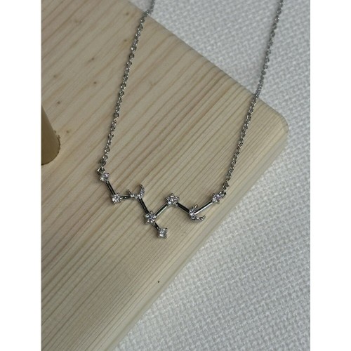 Silver Renk Taşlı Kolye Silver Renk Taşlı Kolye