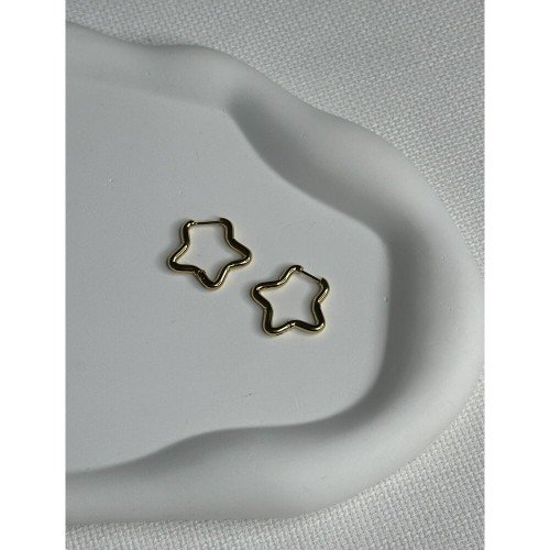 Gold Renkli Yıldız Küpe Gold Renkli Yıldız Küpe