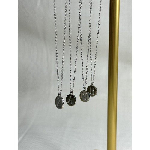 Silver Renk Harf Kolye Silver Renk Harf Kolye