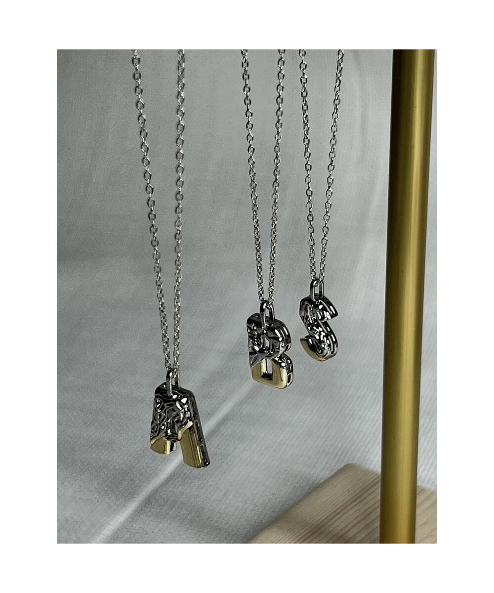 Silver Renk Harf Kolye Silver Renk Harf Kolye