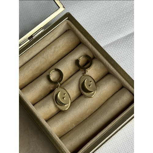Gold Renk Ay Küpe Gold Renk Ay Küpe