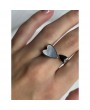 Silver Renk Kalp Yüzük Silver Renk Kalp Yüzük