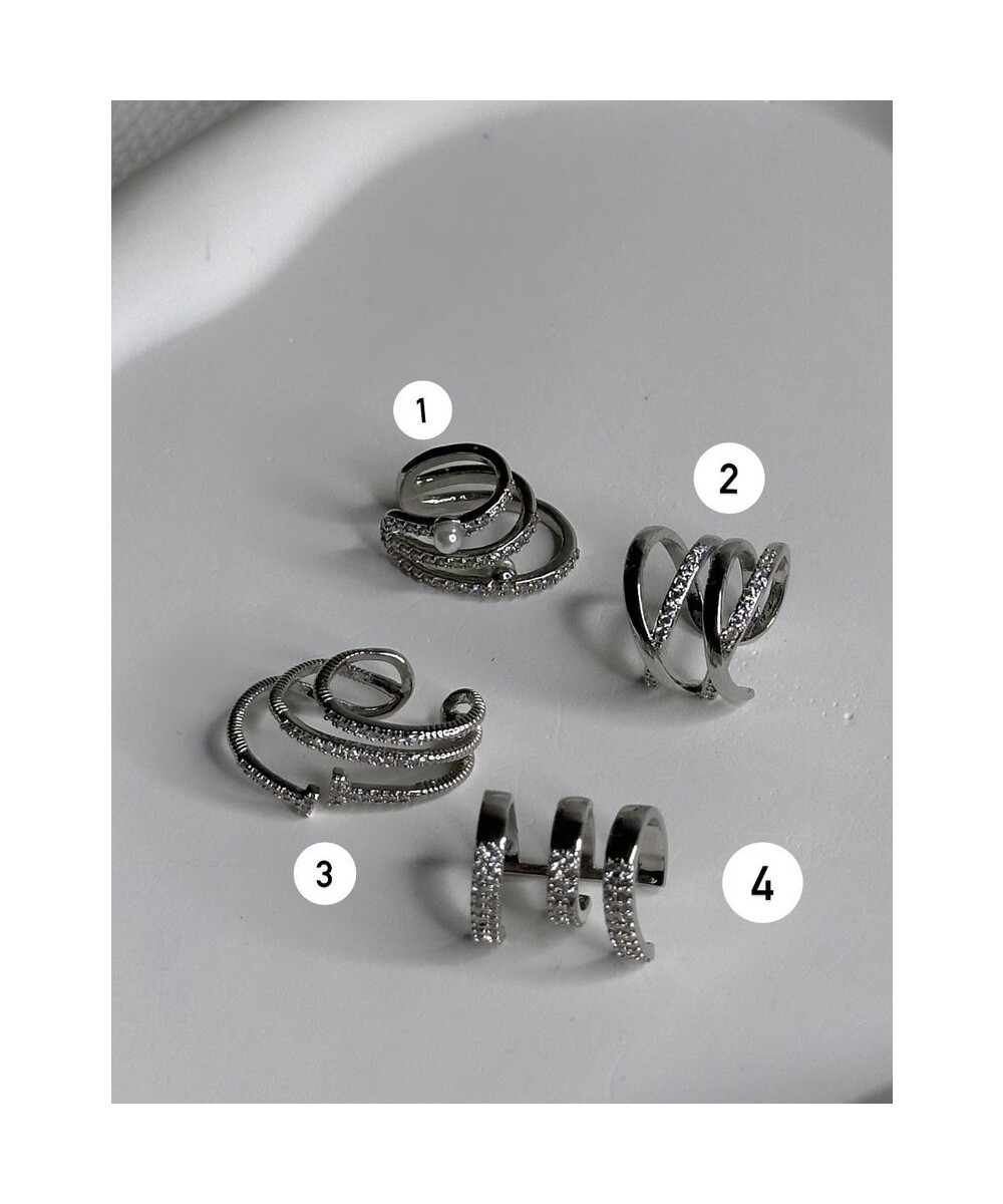 Silver Renk Earcuf ( Kıkırdak Küpesi ) Silver Renk Earcuf ( Kıkırdak Küpesi )