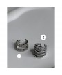 Silver Renk Earcuf ( Kıkırdak Küpesi ) Silver Renk Earcuf ( Kıkırdak Küpesi )
